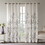 Burnout Printed Curtain Panel Pair(2 pcs Window Panels) B035129675