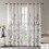 Burnout Printed Curtain Panel Pair(2 pcs Window Panels) B035129675