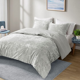 Crushed Velvet Sherpa Reversible Comforter Set B035129822