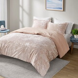 Crushed Velvet Sherpa Reversible Comforter Set B035129824