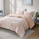 Twin/Twin XL Crushed Velvet Sherpa Reversible Comforter Set B035129824