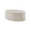48" Ottoman,Polyester Fabric Large Cocktail Ottoman Modern Style for Living Room, Cream
