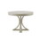 44" Round Dining Table, Solid Wood Finish Classic Design for Dining room, Antique Cream
