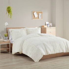 Shaggy Long Fur Comforter Mini Set B03595902