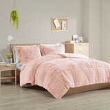 Shaggy Long Fur Comforter Mini Set B03595923