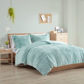 Shaggy Long Fur Comforter Mini Set B03595949