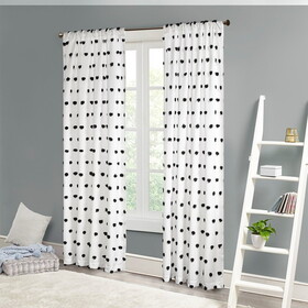 Pom Pom Embellished Curtain Panel(Only 1 pc Panel) B03596332