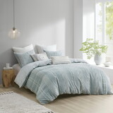 3 Piece Cotton Jacquard Duvet Cover Set B03596482