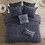 3 Piece Elastic Embroidered Cotton Duvet Cover Set B03596522