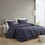 3 Piece Elastic Embroidered Cotton Duvet Cover Set B03596522