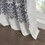 Mila Cotton Printed Curtain Panel with Chenille detail and Lining B03596629
