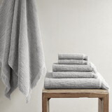 Nova Cotton Dobby Slub 6 Piece Towel Set B03596680