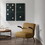 Two Black Dominos 2-piece Canvas Wall Art Set B03596687