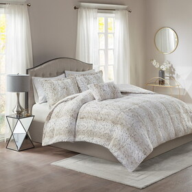 3PC Faux Fur Comforter Set B03597265