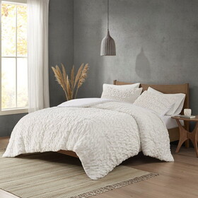 Ruched Fur Down Alternative Comforter Set B03597269