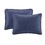 Reversible Bedspread Set Navy Twin B03597540