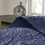 Reversible Bedspread Set Navy Twin B03597540