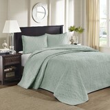 Reversible Bedspread Set Seafoam Twin B03597549