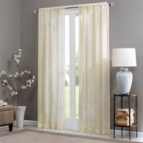 Diamond Sheer Window Curtain Panel(Only 1 pc Panel) B03598071
