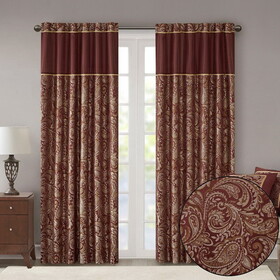 Jacquard Curtain Panel Pair(2 pcs Window Panels) B03598086