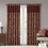 Jacquard Curtain Panel Pair(2 pcs Window Panels) B03598086