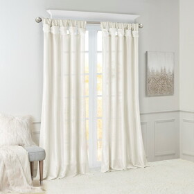 Twist Tab Lined Window Curtain Panel(Only 1 pc Panel) B03598089