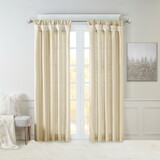 Twist Tab Lined Window Curtain Panel B03598090