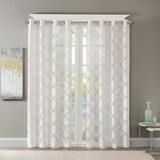 Fretwork Burnout Sheer Curtain Panel(Only 1 pc Panel) B03598123