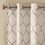 Metallic Geo Embroidered Curtain Panel(Only 1 pc Panel) B03598137