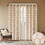 Metallic Geo Embroidered Curtain Panel(Only 1 pc Panel) B03598138