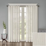 Solid Crushed Curtain Panel Pair(2 pcs Window Panels) B03598153