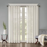 Solid Crushed Curtain Panel Pair(2 pcs Window Panels) B03598154