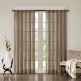 Solid Crushed Curtain Panel Pair(2 pcs Window Panels) B03598155