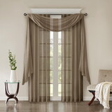 Solid Crushed Curtain Panel Pair(2 pcs Window Panels) B03598156