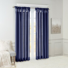 Twist Tab Lined Window Curtain Panel(Only 1 pc Panel) B03598204