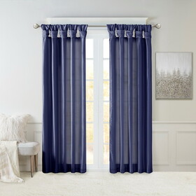 Twist Tab Lined Window Curtain Panel(Only 1 pc Panel) B03598205
