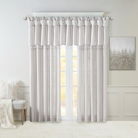 Twist Tab Lined Window Curtain Panel(Only 1 pc Panel) B03598212