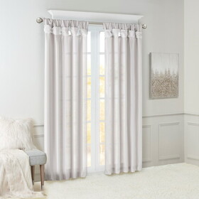 Twist Tab Lined Window Curtain Panel(Only 1 pc Panel) B03598213