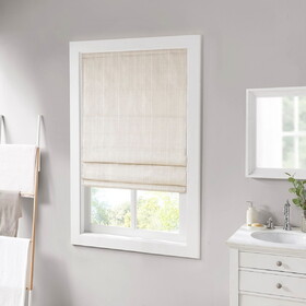 Basketweave Room Darkening Cordless Roman Shade B03598225