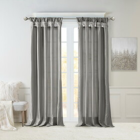 Twist Tab Lined Window Curtain Panel(Only 1 pc Panel) B03598231