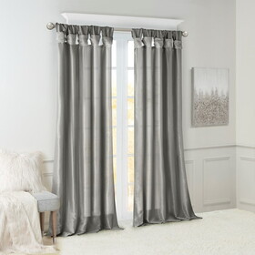 Twist Tab Lined Window Curtain Panel(Only 1 pc Panel) B03598233