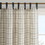 Plaid Faux Leather Tab Top Curtain Panel with Fleece Lining(Only 1 pc Panel) B03598253