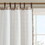 Plaid Faux Leather Tab Top Curtain Panel with Fleece Lining(Only 1 pc Panel) B03598256