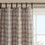 Plaid Faux Leather Tab Top Curtain Panel with Fleece Lining(Only 1 pc Panel) B03598256