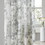 Printed Floral Twist Tab Top Voile Sheer Curtain B03598259