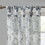 Printed Floral Twist Tab Top Voile Sheer Curtain B03598259