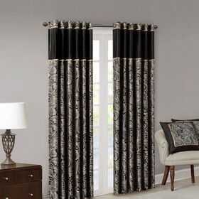 Jacquard Curtain Panel Pair(2 pcs Window Panels) B03598267