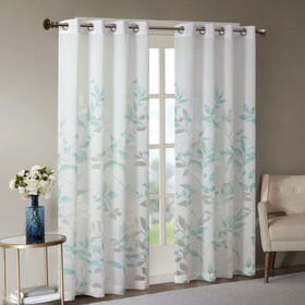 Burnout Printed Curtain Panel(Only 1 pc Panel) B03598280