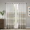 Woven Faux Linen Striped Window Sheer(1 Window Sheer) B03598281