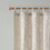 Faux Linen Tab Top Fleece Lined Curtain Panel(Only 1 pc Panel) B03598319
